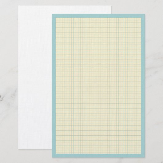 Schrijven van papier Stationery met rasterpatroon (Voorkant / Achterkant)