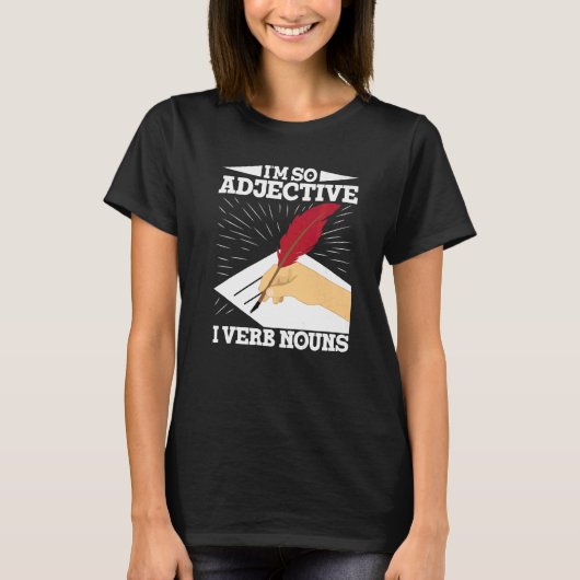 Schrijven voor auteurs en schrijvers t-shirt (Voorkant)