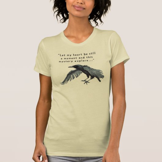 Schrijven Vrouwen Korte Mouw Raven T Shirt (Voorkant)