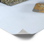 Schrijvend hoesje, versierd met een horsmakreel poster (Hoek)