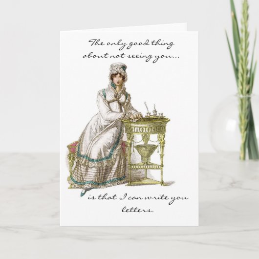 schrijvend u brieven kaart (Voorkant)