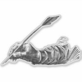 Schrijvende hand sticker (Voorkant)