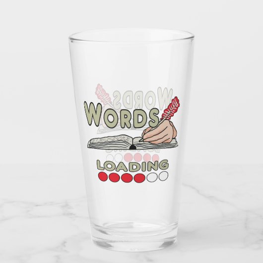 Schrijvende Woorden Glas (Voorkant)
