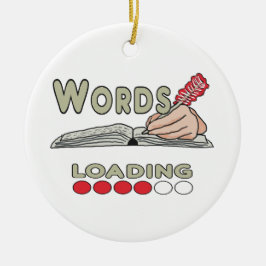 Schrijvende Woorden Keramisch Ornament