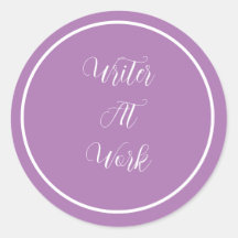 Schrijver aan het werk Paarse