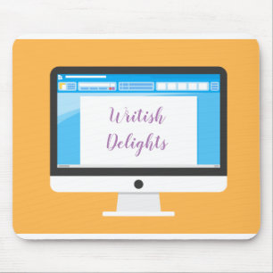 Schrijver aan het werk / Writish Delights (© Mira) Muismat