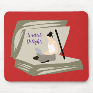 Schrijver aan het werk / Writish Delights (© Mira) Muismat
