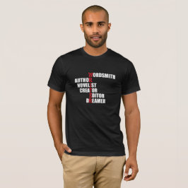 Schrijver Arostische Mannen T-Shirt (Donker)