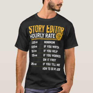 Schrijver artikeleditor Uurfrequentie T-shirt