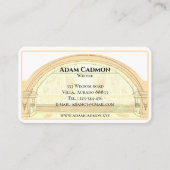 Schrijver / auteur antiek klassiek visitekaartje (Voorkant)