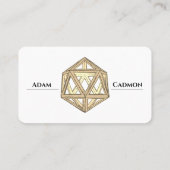 Schrijver / auteur antiek klassiek visitekaartje (Achterkant)