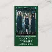 Schrijver Auteur Boek Hoesje Groen of Kies Kleur Visitekaartje (Voorkant)