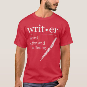 Schrijver Auteur Boek Journalist Romanschrijver Gr T-shirt
