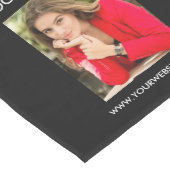 Schrijver Auteur Boek Ondertekening Zwart of Kies  Medium Tafelloper (Hoek)