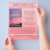 Schrijver Auteur Boek Promotie Roze Wit hart Flyer (Hand)