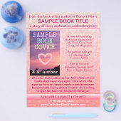 Schrijver Auteur Boek Promotie Roze Wit hart Flyer (Enkel)
