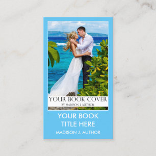 Schrijver Auteur Book Hoesje Lt. Blue of Pick Colo Visitekaartje