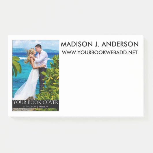 Schrijver Auteur Book Hoesje Post-it® Notes (Voorkant)