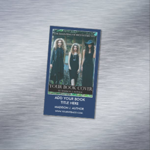 Schrijver Auteur Book Promotion Blue of Pick Color Magnetisch Visitekaartje