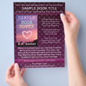 Schrijver Auteur Book Promotion Paarse Polka Dot Flyer (Hand)