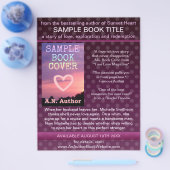 Schrijver Auteur Book Promotion Paarse Polka Dot Flyer (Enkel)