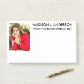 Schrijver Auteur Foto Post-it® Notes (Op bureau)