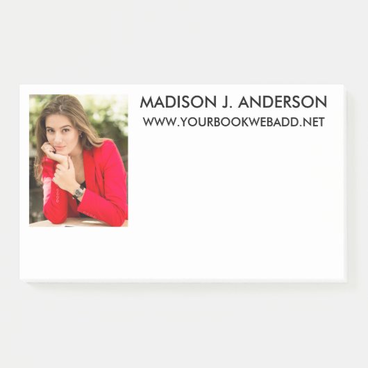 Schrijver Auteur Foto Post-it® Notes (Voorkant)