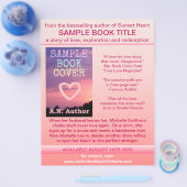 Schrijver Auteur Hoesje promotieboek roze wit Flyer (Enkel)