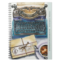 Schrijver Auteur Journalist Waterverf Monogram
