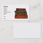 Schrijver Auteur Novelist Book Visitekaartje (Voorkant / Achterkant)