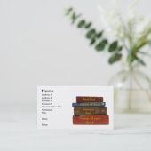 Schrijver Auteur Novelist Book Visitekaartje (Staand voorkant)