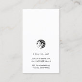 Schrijver Auteur Novelist Monogram Faux Gold Visitekaartje (Achterkant)