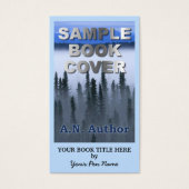 Schrijver Auteur Promotie Groot boek Hoesje Busine Visitekaartjes (Voorkant)