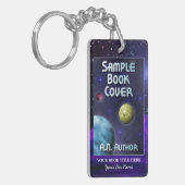 Schrijver Auteur Promotie Ruimte Wetenschap-Fictie Sleutelhanger (Voorkant Links)