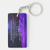 Schrijver Auteur Promotie Ruimte Wetenschap-Fictie Sleutelhanger (achterkant)