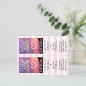 Schrijver Auteur Romance Promotie Bladwijzer Strep Briefkaart (Staand voorkant)