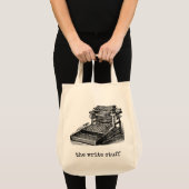 Schrijver Auteur  schrijfmachine Schrijfmachine Gi Tote Bag (Voorkant (product))