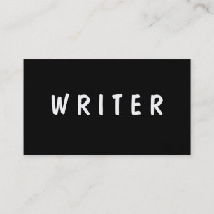Schrijver   Auteur   Tekst Visitekaartje
