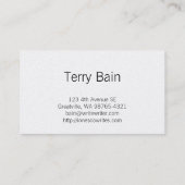 Schrijver | Auteur | Tekst Visitekaartje (Achterkant)