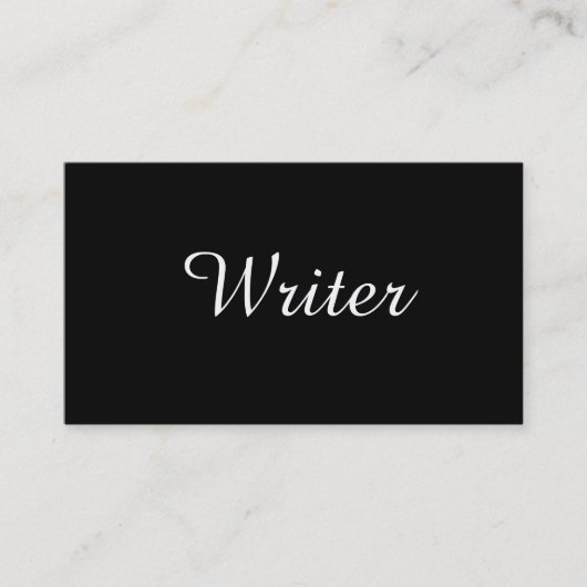 Schrijver | Auteur | Tekst Visitekaartje (Voorkant)