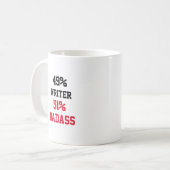 Schrijver Badass Koffiemok (Voorkant links)