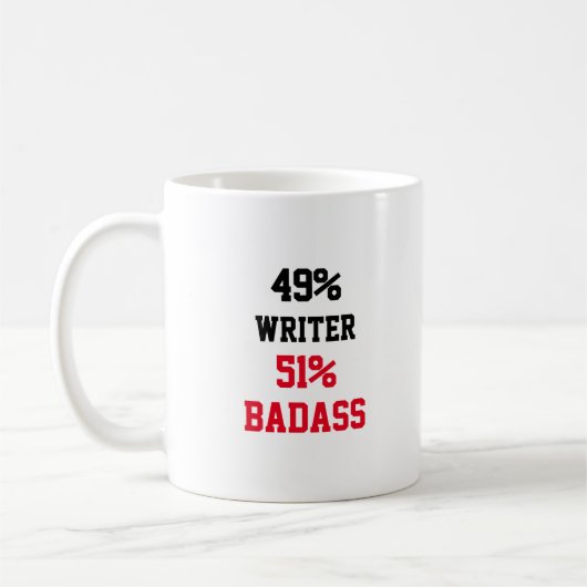 Schrijver Badass Koffiemok (Links)