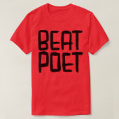 Schrijver Beat Poet T-shirt (Design voorkant)