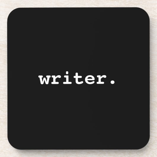 Schrijver Bier Onderzetter (Voorkant)