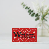 Schrijver Black Red Visitekaartje (Staand voorkant)