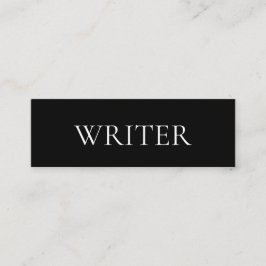 Schrijver Black White Modern Mini Visitekaartje