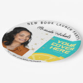 Schrijver Boek Launch Party Papieren Bordje (Gekanteld)