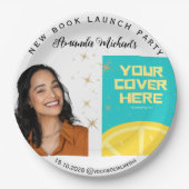 Schrijver Boek Launch Party Papieren Bordje (Voorkant)