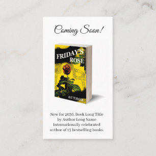 Schrijver boekpromotor visitekaartje