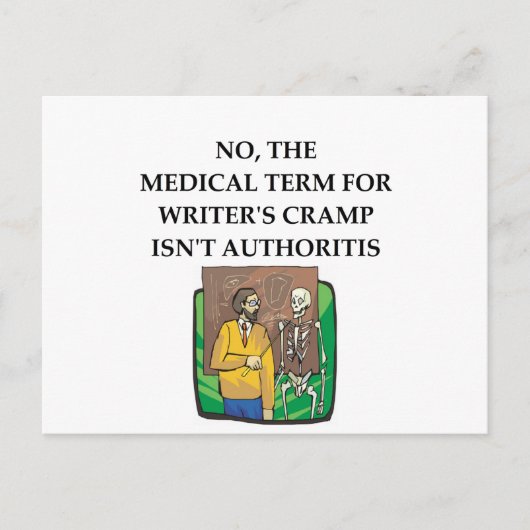 schrijver briefkaart (Voorkant)